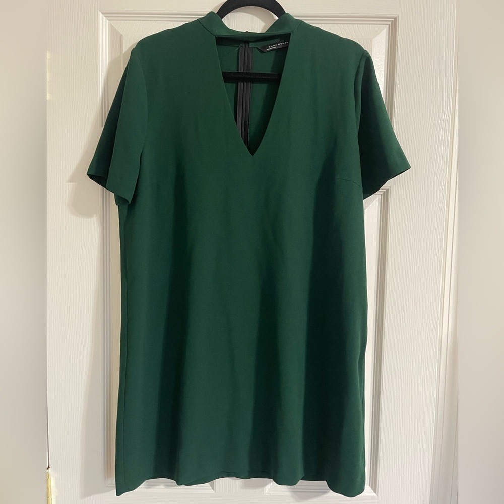 Zara Green Women’s Emerald Green tunic dress or shirt in L  excellent condition